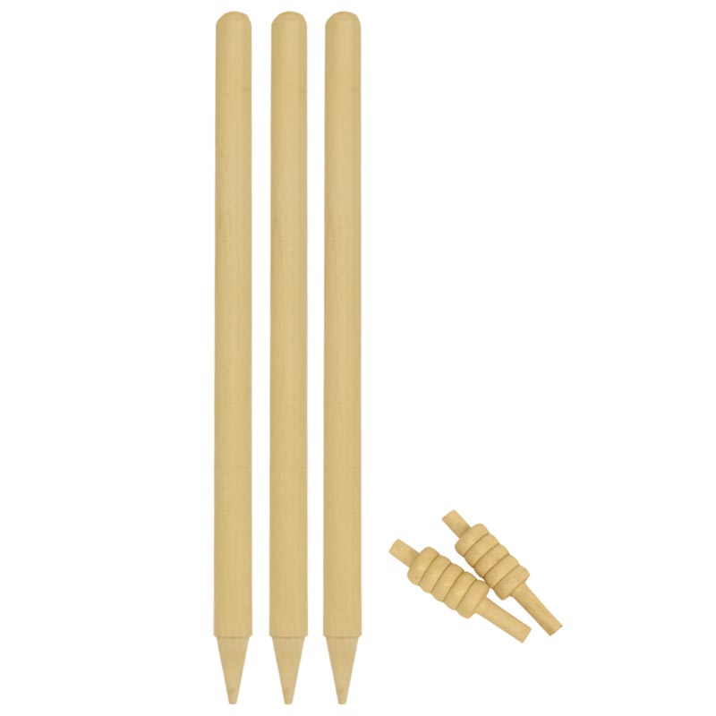 ELDERS CLUB WOODEN CRICKET STUMPS 2